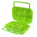 6 grid Eggs Plastic Container Holder Folding Egg Storage Box Handle Case