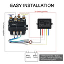 30m Power In/Out Winch Remote Contactor 12V 250A Winch Control Solenoid Relay