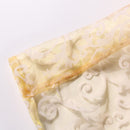 Window Curtain Plant Floral Pattern Sheer Voile Tulle Drape Valances Beige