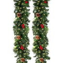 Decorative Wreaths Christmas Wreath Door Hanging Pine Needle Party Ornaments