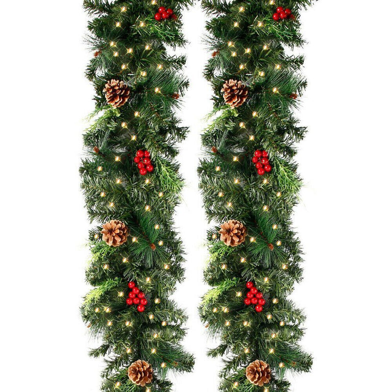Decorative Wreaths Christmas Wreath Door Hanging Pine Needle Party Ornaments