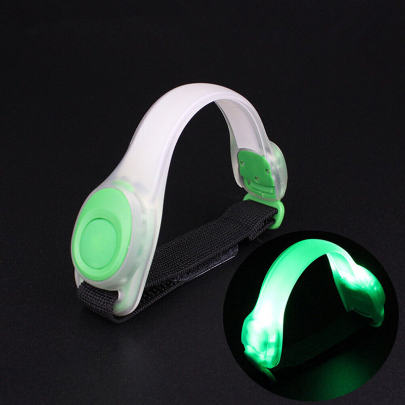 LED Luminous Night Running Arm Band Reflective Safety Warning Belt (Green)