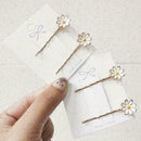 Daisy Flower Hairpins Exquisite Adorable Hair Clips P9G6 Headdress L6I9
