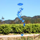 Butterfly Bell Wind Chimes Creative Home Yard Garden Hanging Decor(Blue) Newly