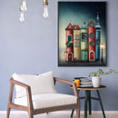 Abstract Book Cabin 5D DIY Full Round Diamond Painting Canvas Rhinestone Artwork