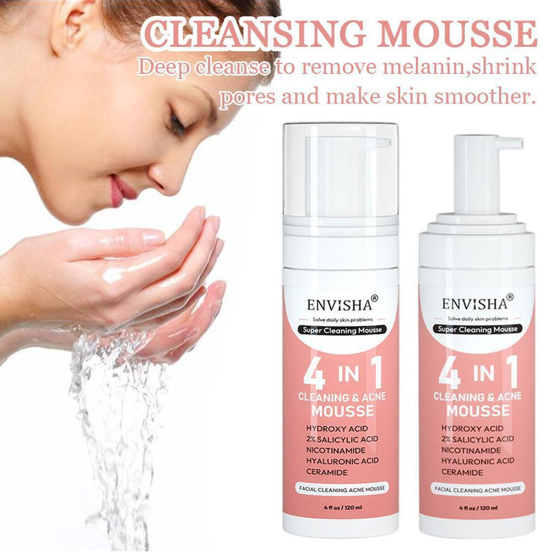 Facial Exfoliating Mousse Peeling Gel Face Scrub Deep Remove Cleaning All Skin
