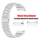 2x Strap Adapter 20mm Stainless Steel Connector for Galaxy Watch4/Watch4 Clas