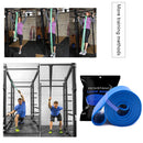 Elastic Resistance Band Exercise Gym Fitness Strength Belt (Blue 64mm)