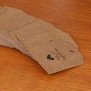 Wedding Supplies Kraft Paper Gift Cards Made with Love Hang Tags Blank Label