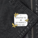 Fashion Letter Brooch Lapel Pins Backpack Jacket Clothes Denim Shirt Decor Ba