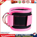 Cable Ankle Straps Leg Exercises D-Ring Foot Support Ankle Cuffs (Pink) Newly