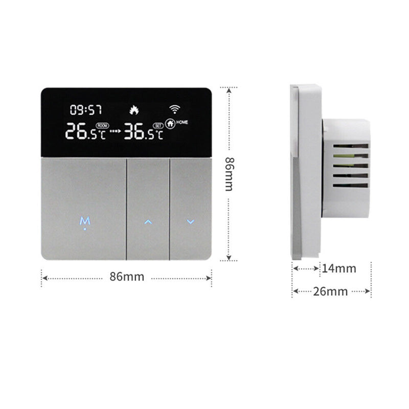 Tuya 16A WiFi Smart Thermostat Electric Floor Heating Remote Controller (D)