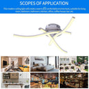 LED Ceiling Lamp 85-265V Forked Shaped Curved Modern Lamp (Warm Light 3LED)