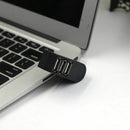 Mini 3 Port USB 2.0 Rotate Splitter HUB High Speed Laptop Expansion R6A9