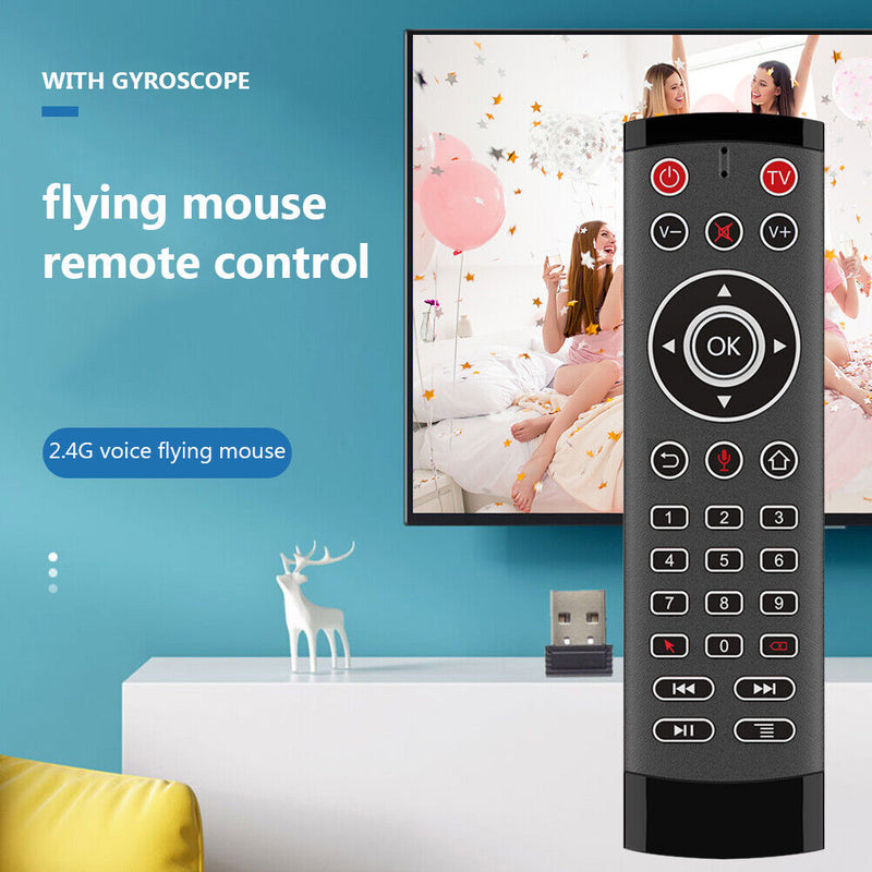 T1 Pro 2.4G Wireless Air Mouse Gyro Remote Control Voice for Android TV Box