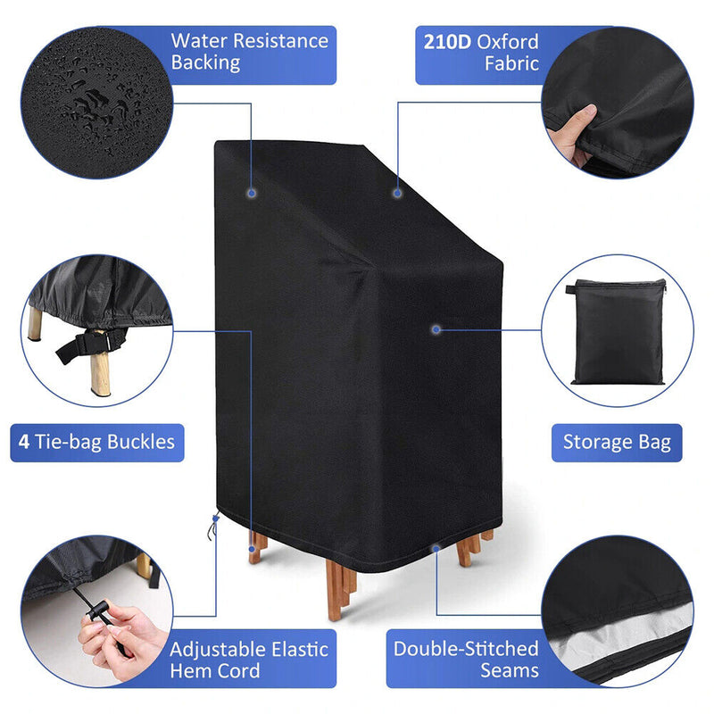 Multifunctional Chair Protector with Adjustable Buckle Waterproof for Yard Patio