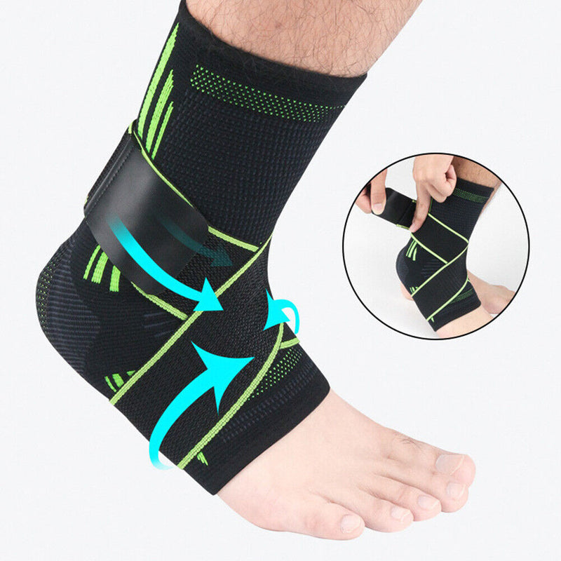 Protective Outdoor Sport Ankle Brace Basketball Football Support Band (L) Newly