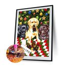 Diamond Painting 5D DIY Christmas Dog Full Round Drill Rhinestone Picture