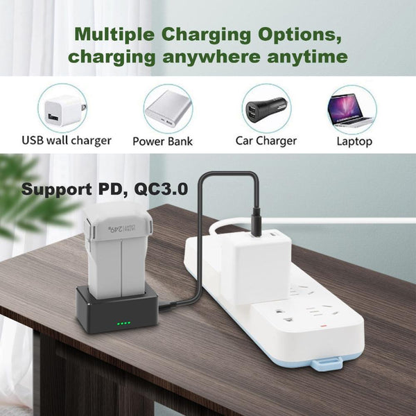 Drone Portable Fast Charger QC 3.0 Battery Charger USB For DJI Mini 3 Pro