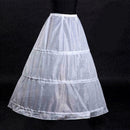 3-Hoop A-Line White Long Dress Wedding Gown Petticoat Slips O5Y8 Underskirt S7D4