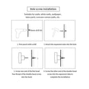 Wall Hook - Adhesive Wall Mounted Modern Hook Rack Wooden Decorative Wall Hoo