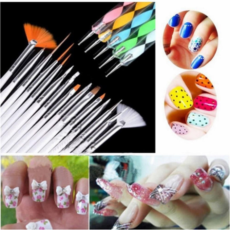 DIY Art Liner Painting Pen Gradient Manicure UV Gel Nail Brush Acrylic Brushes