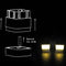 Matefield Square Waterproof LED Solar Light Fence Post Pool Garden Lamp Wa