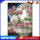 Cross Stitch 14CT Stamp Canvas Vase and Rose Embroidery DIY Handwork (J283)
