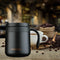 350ml Stainless Steel Vacuum Flask Handle Lid Portable Water Cup (Black) Newly