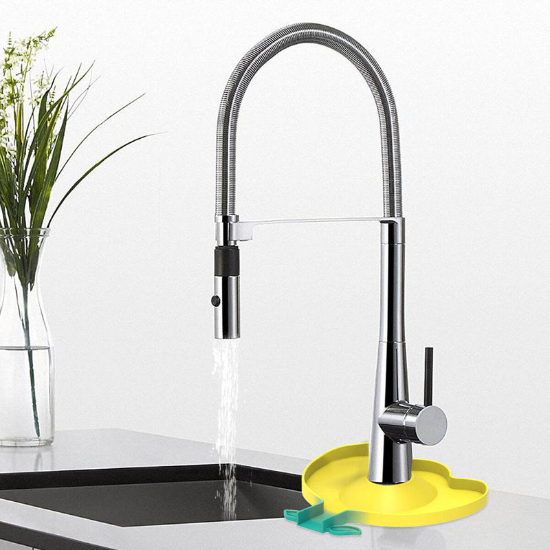 Silicone Faucet Surrounded Mat with Diversion Groove Kitchen Accessory (A)
