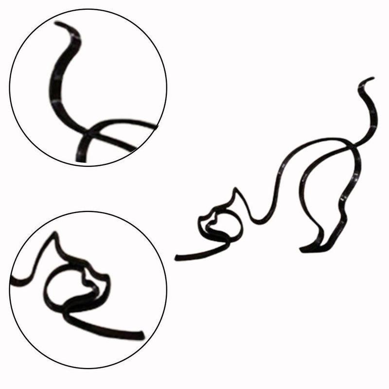 Art Cat Decoration Cat Sculpture Art Sculpture Abstract Line Ornament