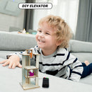 DIY Assemble Electric Lift Elevator Kids Science Experiment Toys School Project