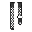 Watch Strap for HUAWEI HONOR Band 6 TPU Bracelet Wristband (Black White)