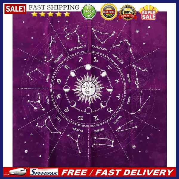 Tarot Card Tablecloth Velvet Divination Altar Cloth Astrology Card Pad 49*4
