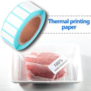 Waterproof Adhesive Thermal Paper Label Blank Print Stickers (2000pcs/Roll)
