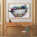 5D Full Round Drill Diamond Painting DIY Mouth Hand Picture Rhinestones Craft