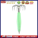 12-Claw Plastic Luminous Squid Hooks Glow in Dark Octopus Cuttlefish Fishing