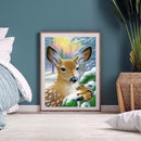 DIY Full Round Drill Rhinestone Diamond Painting Deer and Squirrels Handwork Art