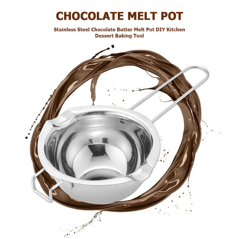 Stainless Steel Chocolate Butter Melt Pot DIY Kitchen Dessert Baking Tool Newly