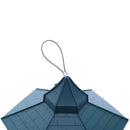 Sumtek Waterproof Green Pavilion Pattern Bird Feeder Plastic Hanging Bird Food C