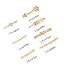 Bohemian Women Party Geometry Arrow Beach Jewelry Midi Finger Ring Set Knuckle