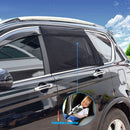 4pcs Universal Car Side Window Shade Double Layer Front+Rear Window Sunshade Set