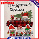 DIY Cotton Thread Christmas Gnomes Printed Full Cross Stitch Handicraft Kit Gift