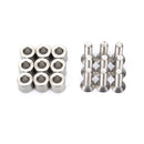 1Set /9pcs 6x6x3mm Aluminum Spacer With 9pcs M3 Screws And Wrench As Gift