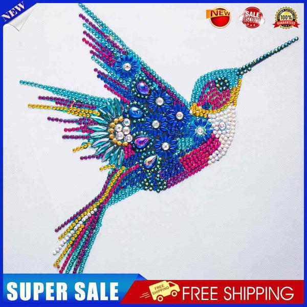 5D Diamond Painting Kit Hummingbird Partial Special Shape Drill DIY Mosaic