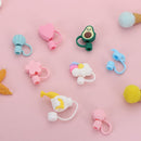 Cartoon Plugs Cover Silicone Straw Plug Cup Accessories Drinking Dust Cap
