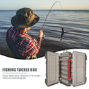 Double Sided Fishing Tackle Box 14 Compartments Bait Lure Hook Box (Red) Newly