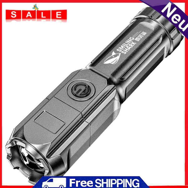 XPE LED Flashlight 3 Lighting Mode USB Charging Portable Camp Hiking Torch