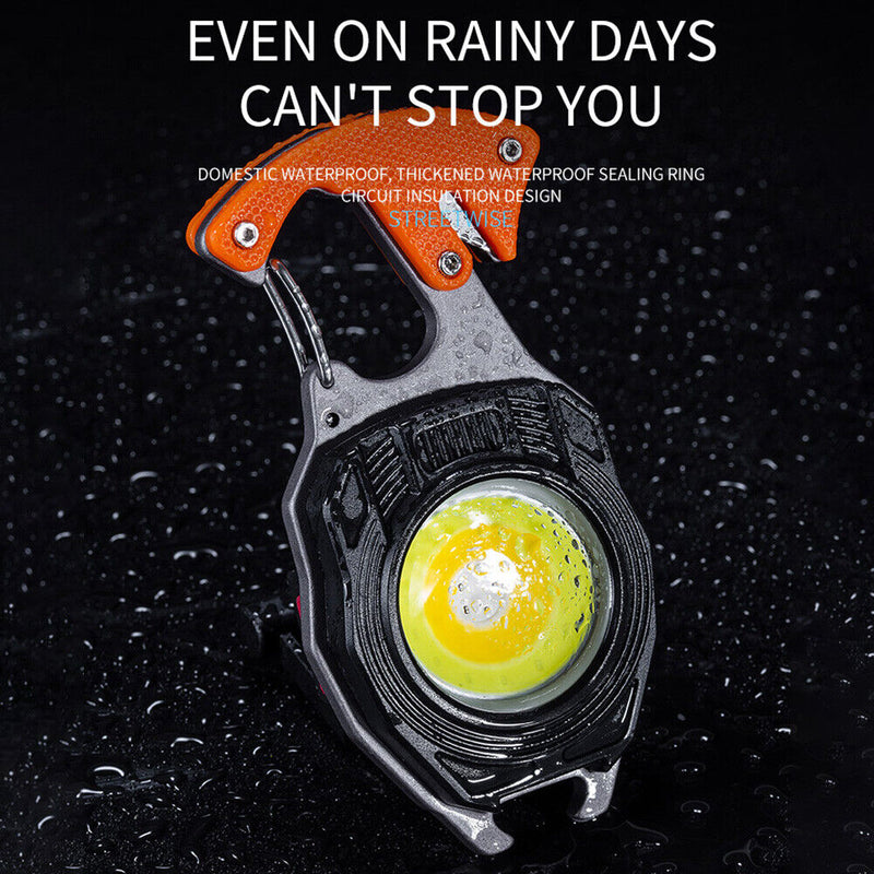 3 Gears Cob Work Lights Waterproof Rechargeable Flashlight Outdoor Camping Tool
