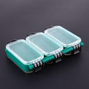 Plastic Fly Fishing Hook StorageTransparent Box Double Side 6 Trays Was